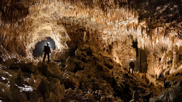 Captura de pantalla del vídeo:Espeleología en Navidad