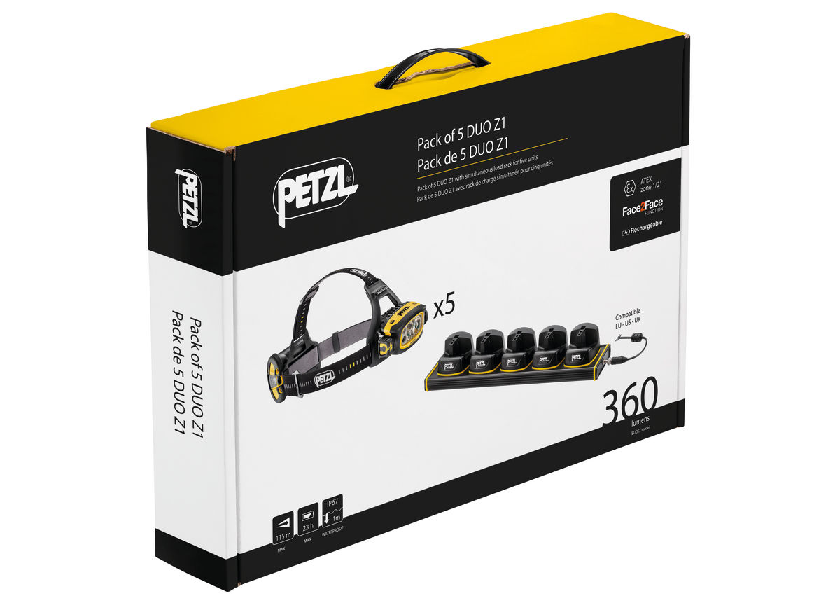 Pack of 5 DUO Z1 - High-performance-headlamps | Petzl USA