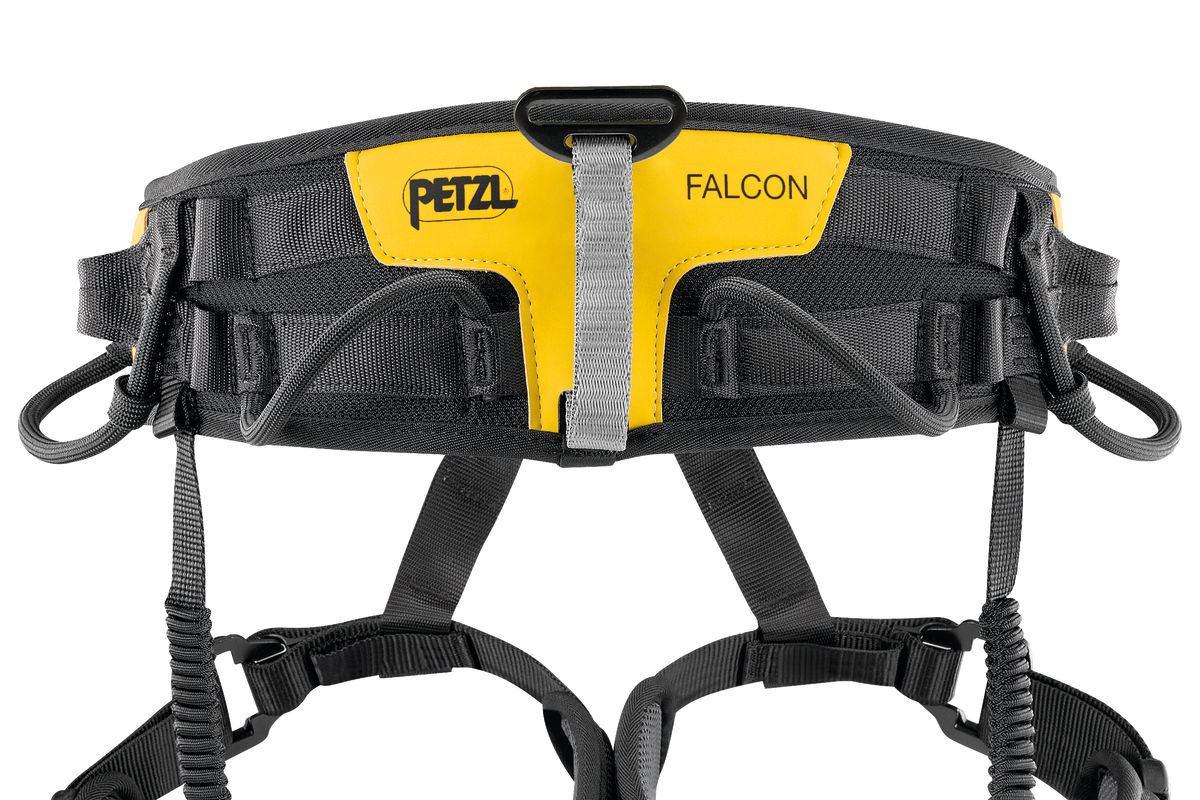 Black Size 1 Petzl C038BA01 NEW FALCON Lightweight Seat Harness for Rescue Operations Involving Rope Ascent