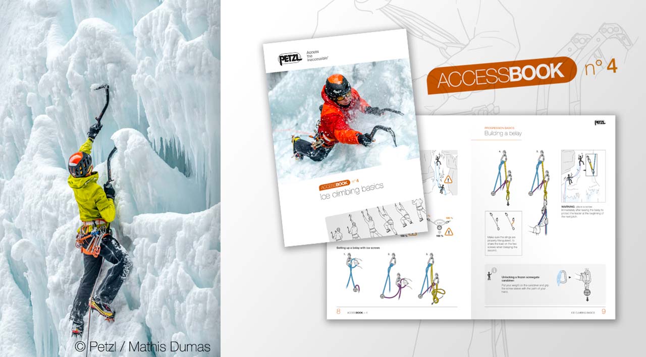 ACCESS BOOK Nr. 4: Grundtechniken beim Eisklettern