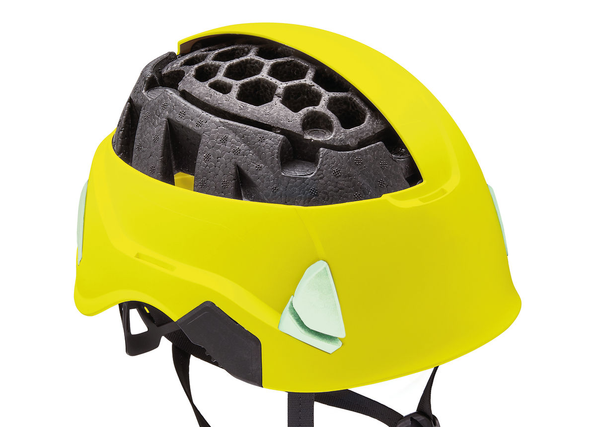 Yellow Petzl Strato Vent Helmet Hi-Viz Climbing Protection Height Safety 