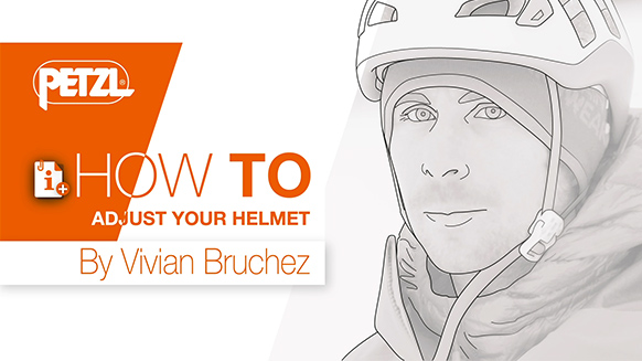 Video screenshot:How to put on your climbing and mountaineering helmet- By Vivian Bruchez