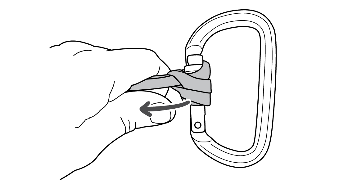 Stuck screwgate carabiner