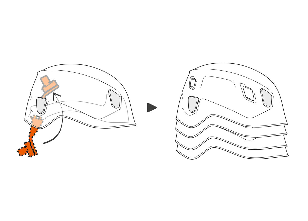 White 4 Pack PETZL Single-Size Helmet PANGA 