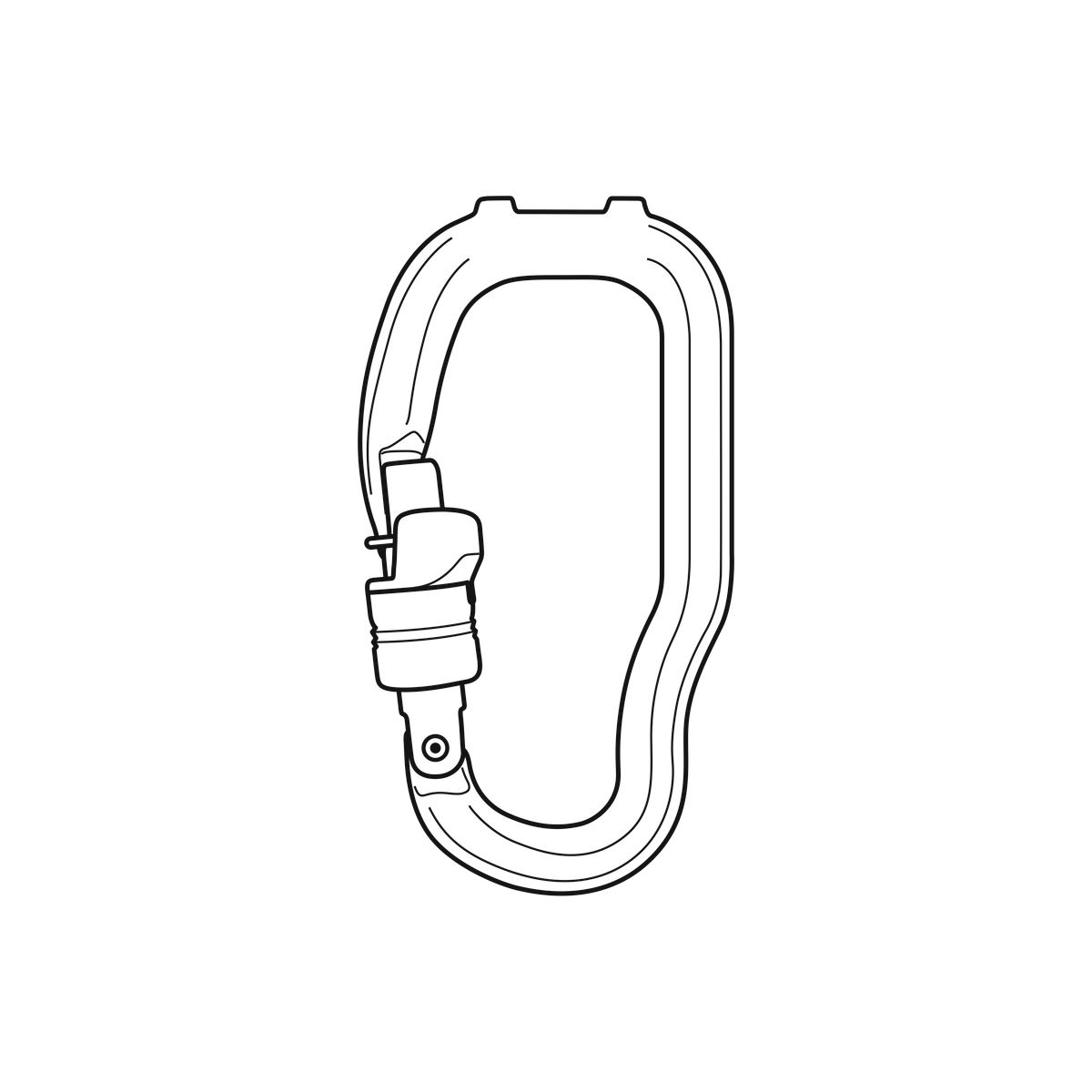 Carabiner for TRAC GUIDE trolleys Pulleys Petzl USA