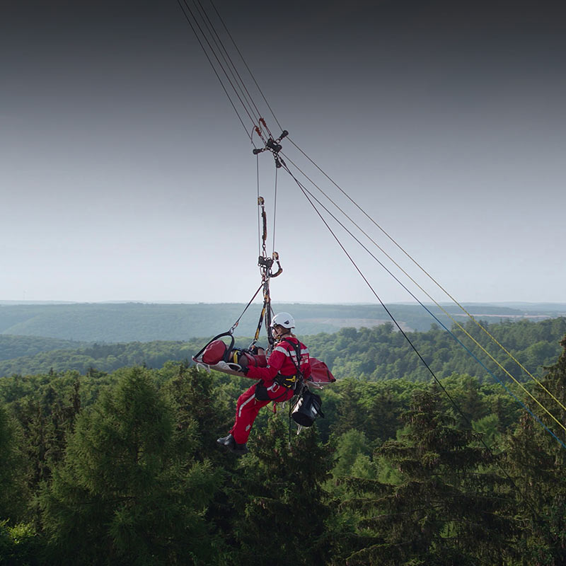 On a mission with Ulm Fire Department's Height Rescue Group