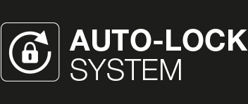 Descendeurs auto-freinants PETZL, logo Auto-lock system.