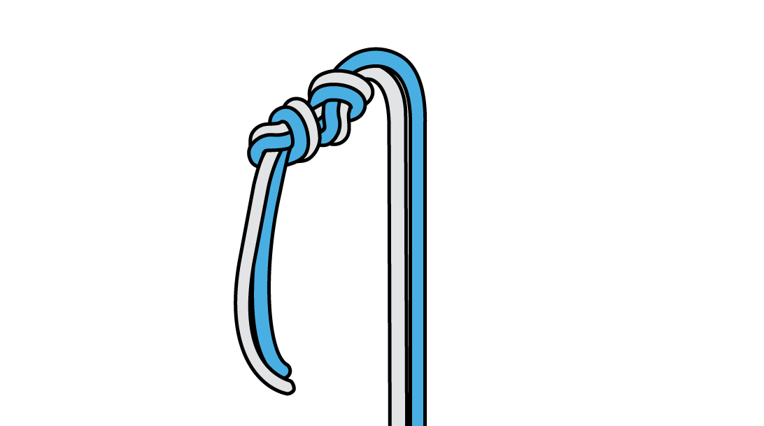 Knot for joining rappel ropes