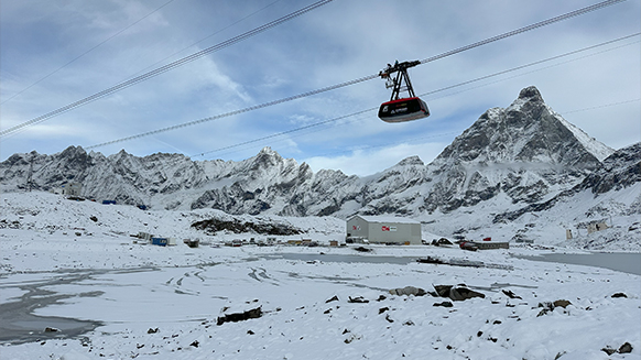 HIGH-ALTITUDE MAINTENANCE AT THE FOOT OF THE MATTERHORN