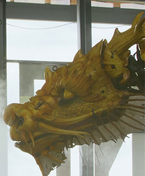 Video screenshot:La Halle de La Machine — Mechanical Magic Meets Aerial Dance