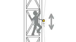 Primary belay device in a fall arrest system