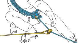 Rescate en grietas n° 1: transferencia del peso de la víctima al anclaje