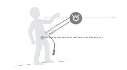 Position in relation to the anchor with the ZILLON lanyard