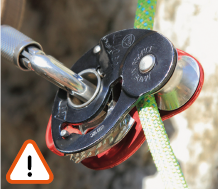 Use of the MINI TRAXION pulley danger