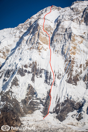 Ueli Steck - face sud anapurna © Dan Patitucci