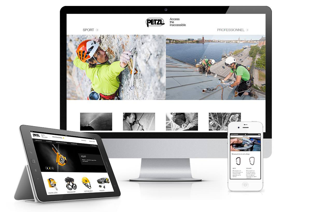 New website petzl.com © La Haute Société