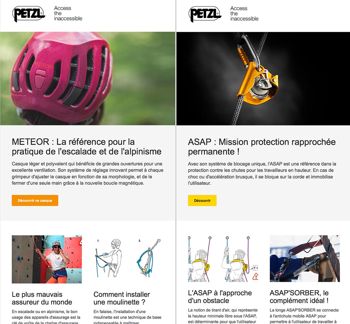 newsletter petzl.com