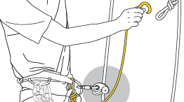 Annexe 6 : Analyse de solutions observées sur le terrain. Utilisation d’un seul bloqueur et de nœuds à clipper sur une deuxième corde