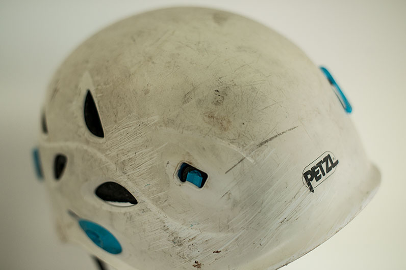 Close-up of helmet - Ryan McCauley helmet story 