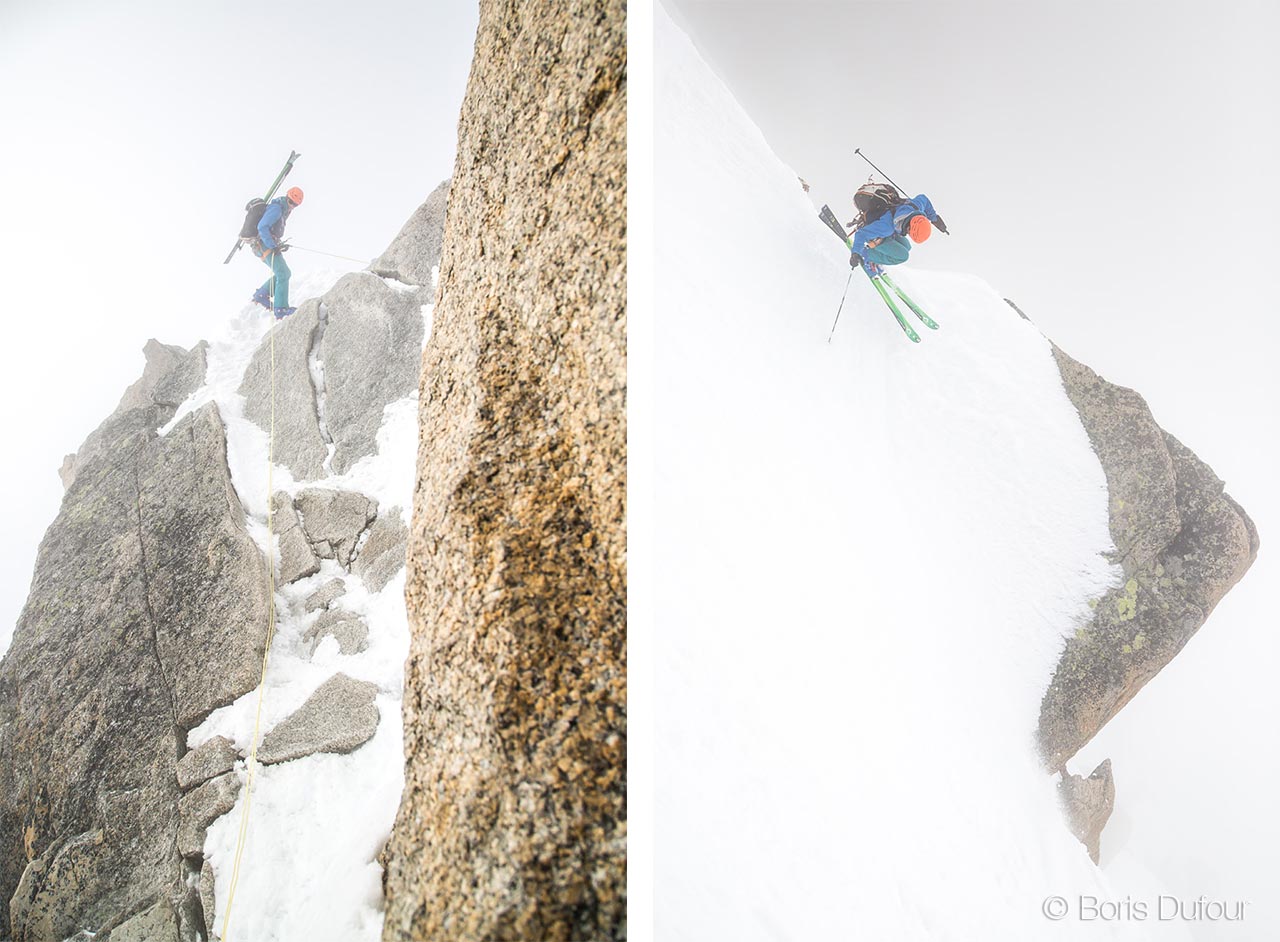 Vivian Bruchez pose un rappel avec le RAD SYSTEM © Boris Dufour