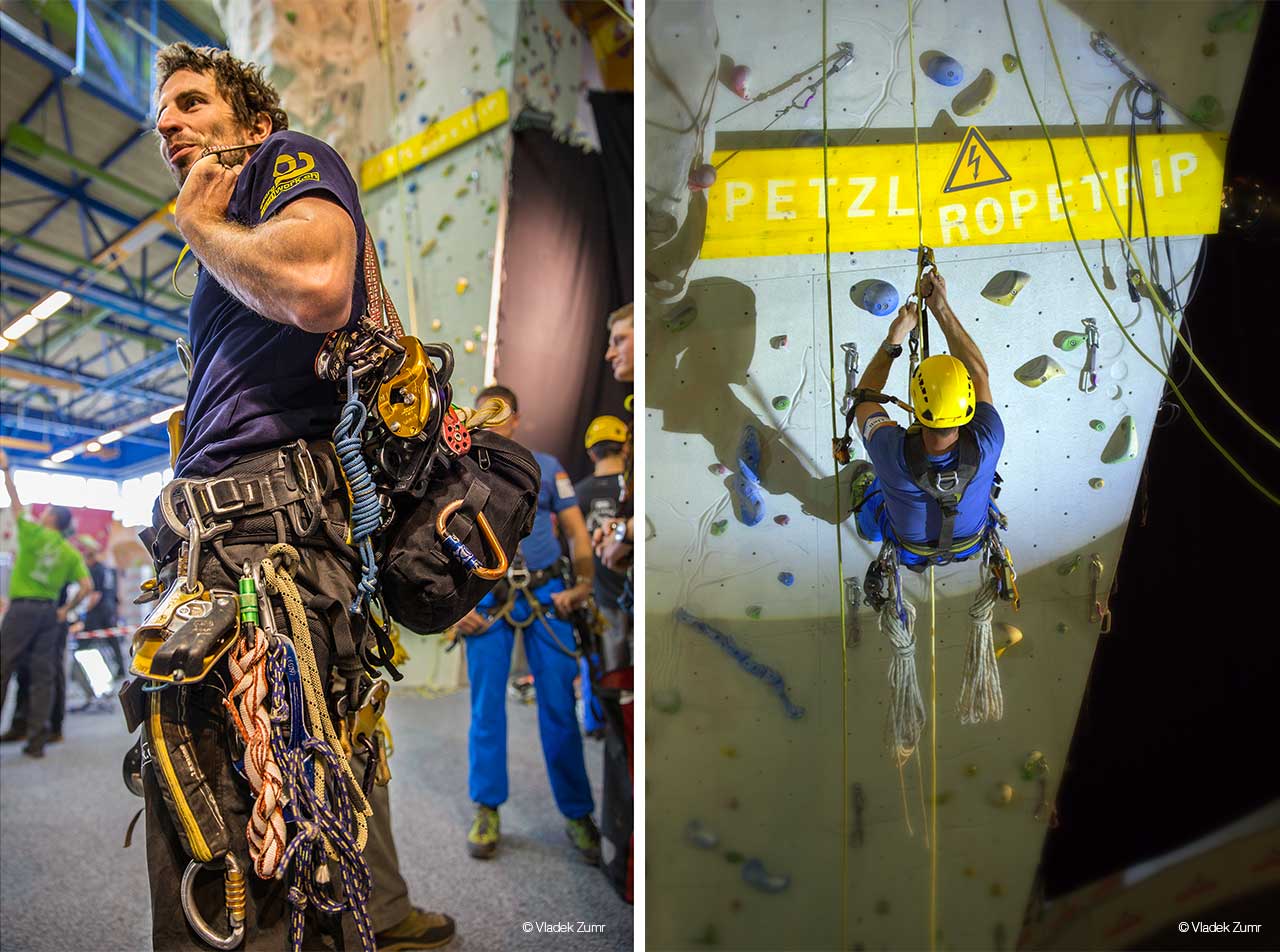 Materialkontrolle beim RopeTrip Suisse