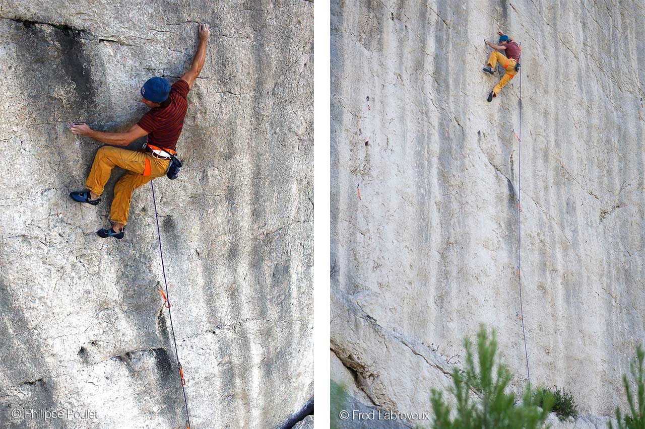 Chris Sharma dans Magie Blanche © Fred Labreveux / Philippe Poulet