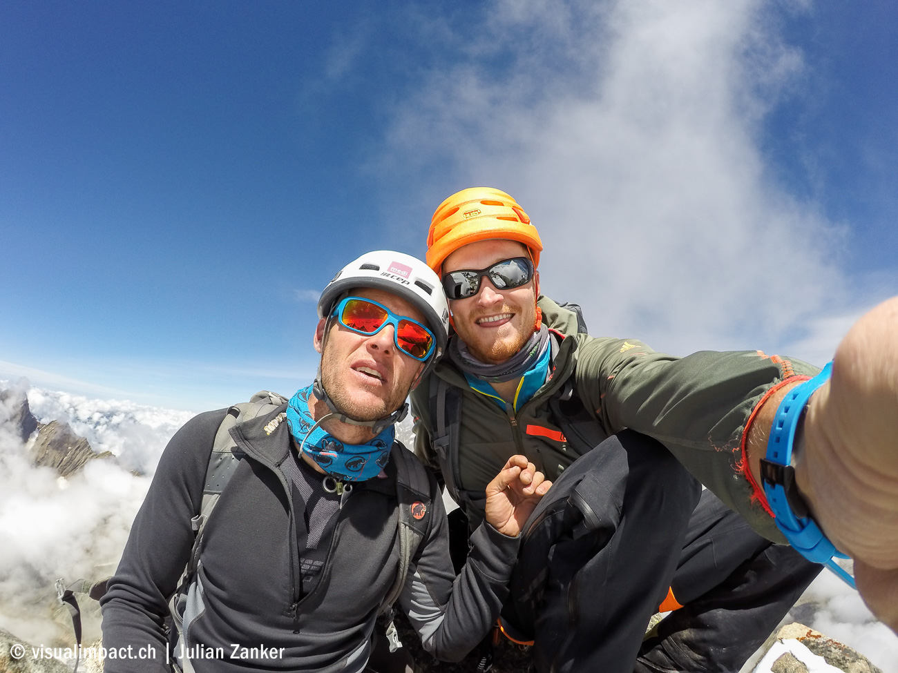 Stephan und Julian am Gipfel des Corner Peak