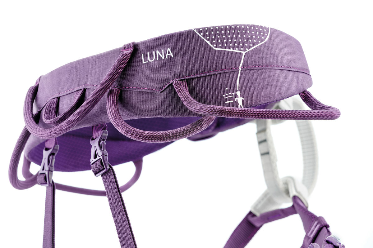 Women's Size Light Blue Petzl Luna C35 Climbing Harness